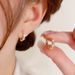 Same Style Clear Simple Small Cat's Eye Stone Ear Cuffs For Women Niche Design Exquisite Fashion Earrings_ipsvogv.com