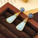 New Natural Stone Geometric With A High-end Feel, Silver Needle, Female Personality, Niche Design, And Medieval Earrings_ipsvogv.com