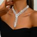 Snake Bone Necklace - Full Diamond Exaggerated Long Chain For Women_ipsvogv.com