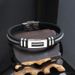 Trendy Men's Stainless Silicone Bracelet Titanium Steel Jewelry Couple Pair Wristbands_ipsvogv.com