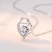 Hot Sale, Love Shaped Necklace For Women, Versatile Moissanite Pendant, Forest Style Clavicle Necklace_ipsvogv.com