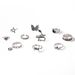 Specially Crafted Butterfly Snake Shaped Dice With Five Pointed Star Hollow Out 10 Piece Set Ring_ipsvogv.com
