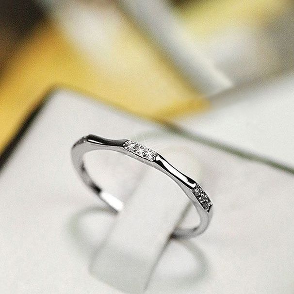 Cao Shi's New Slim With Exquisite Micro Inlaid Zircon Strip, Fashionable And Self Disciplined Personalized Tail Ring_ipsvogv.com