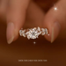New Mosang Stone Diamond 1 Carat Pure Silver Laurel Male Wedding Proposal Gift Ring for Girlfriend_ipsvogv.com