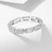 Women's Jewelry S925 Sterling Silver Geometric Rectangular Zircon Ring Stacking Personality All Match Ring_ipsvogv.com