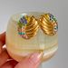 Spot Factory INS Fashionable INS Retro Titanium Steel Color Emerald Zircon Swan Earrings_ipsvogv.com