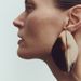 E12403 Exaggerated trendy pebble shaped smooth punk cool style geometric irregular earrings_ipsvogv.com