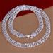 Jewelry 10MM Full Body For Men's Accessories, Silver Plated Necklace_ipsvogv.com