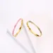 Titanium Steel Enamel Bangles 4/6mm Women Epoxy Bracelets Brand Gold Charm Buckle Bracelet Fashion Designer Jewelry_ipsvogv.com
