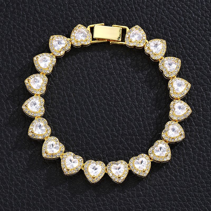 Zircon Love Rock Candy Chain Punk Hiphop Trendy Brand Full Diamond Cuban Chain_ipsvogv.com