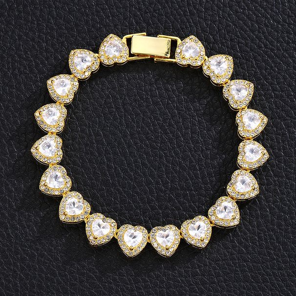 Zircon Love Rock Candy Chain Punk Hiphop Trendy Brand Full Diamond Cuban Chain_ipsvogv.com