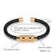 Fashion Korean Edition Jewelry Gold Black Rotating Titanium Steel Buckle Leather Men's Adjustable Bracelet_ipsvogv.com