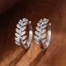 Cao Shi's Flower Series Exquisite Earrings, Olive Branches, Leaves, Micro Inlaid Zircon, Creative And Versatile Earrings_ipsvogv.com