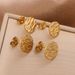 Stainless Steel Cylindrical Column With Hole Earrings DIY Round Sheet Earring Accessories_ipsvogv.com