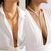 jewelry French retro Y shaped beaded necklace Temperament long pearl tassel necklace for women_ipsvogv.com