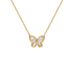 Japanese and Korean fashion butterfly titanium steel necklace with a minimalist temperament and a niche collarbone chain_ipsvogv.com