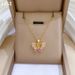 Threaded 【 】 Sky Butterfly Light Luxury Charm Gorgeous Full Diamond Necklace Women's Versatile Clavicle Titanium Steel 【 】_ipsvogv.com