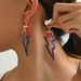 Ins Swt Cool Spicy Girl Womn's Amrican String Rop Dsign Prsonalizd Hip Hop Styl Lightning shapd Earrings_ipsvogv.com