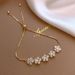 Zircon Flower Bracelet For Women, Internet Celebrity Bangle, Korean Style Personality Bracelet, Simple Niche_ipsvogv.com