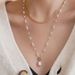 Korean Fashion Tamsui Pearl OT Buckle Necklace Instagram Small And Popular Light Luxury Design Sense Versatile Collar_ipsvogv.com