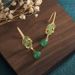 Chinese Style Classical Qipao, Hanfu Accessories, Ancient Gold-plated Cold Enamel Craftsmanship, Leaf Inlaid Jade Pulp_ipsvogv.com