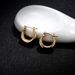 Fashion simple earrings female personality temperament circle round ear clip earrings_ipsvogv.com