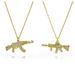 Hot Selling Punk Hip Hop Full Diamond Machine Gun Necklace Personality Creative Submachine Gun Pendant Necklace_ipsvogv.com