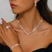 Women’s Jewelry Set Fashion Exquisite Hot Selling Claw Chain Necklace Earrings Bracelet Ring Set Four Piece Full Diamond Clavicle Chain Evening Dress_ipsvogv.com