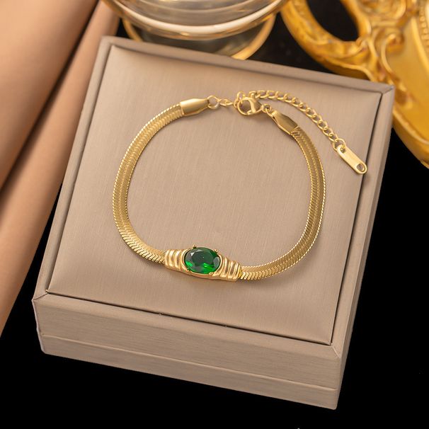 New Minimalist And High-end Style Metal Snake Bone Chain Inlaid With Rhinestone Bracelet Necklace_ipsvogv.com