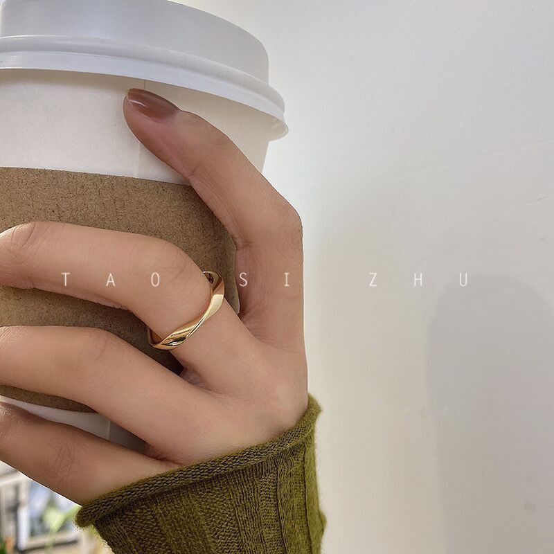 Crystal Taosi Zircon Drop Sparkling Bamboo With Light Luxury Charm, Small And Versatile, Adjustable Opening Ring Charm, Versatile,_ipsvogv.com