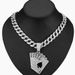 Niche Street Rap Poker Card Chain Pendant, Environmentally Friendly Alloy Cuban Necklace, Chinese Style_ipsvogv.com