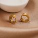 French Circular With A Sense Of Luxury, Niche Lightweight DIY Titanium Steel Non Fading Earrings, And Earrings_ipsvogv.com