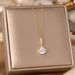 New Korean Style Zircon Pendant With Titanium Steel Necklace, Women's Colorless, Stylish, And Minimalist Design, Collar_ipsvogv.com
