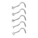 Stainless Steel Nose Nail 40 Pieces Set Piercing Nose Ring C Shape U Shape Men And Women Combination Titanium Steel Jewelry_ipsvogv.com