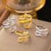 Fashionable New Stainless Steel Ring Punk Hip-hop Style Twelve Zodiac Snake Male And Female Rings_ipsvogv.com