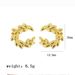 Stainless Leaf That Do Not Fade, Small And Fresh Wheat Ears, Niche Temperament, High-end Titanium Steel Earrings_ipsvogv.com
