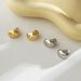 Gold-Plated Copper Classic Light Luxury High-End Simple Metal Bean Earrings For Women S Silver Needle Elegant_ipsvogv.com