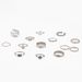 Hot Sale Simple New Love Hollow Full Diamond Fried Dough Twists Butterfly 14 Piece Combination Set Ring_ipsvogv.com