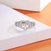 S925 Sterling Silver Ring For Women, Fashionable And Advanced Love Hollow Cross Design, Versatile And Light Luxury Ring_ipsvogv.com