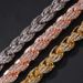 Hip Hop Alloy Diamond Inlaid 9mm Gold Fried Dough Twists Fashionable Exaggerated Men's Necklace Multi Specification_ipsvogv.com