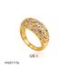 Women’s Jewelry Set Fashion Retro Classic Versatile Oval Full Diamond Ring Gold Light Luxury Fashion Commuter Ring_ipsvogv.com