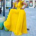 Women's sexy deep V pleated wide leg large size jumpsuit_ipsvogv.com