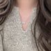 Light Luxury Niche Hollow Butterfly Necklace Clavicle Chain Design Sense Choker Brushed Gold Plated Lace Inlaid Diamond_ipsvogv.com