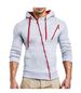 Men's Clothing Autumn and Winter New Classic Oblique Zipper Hooded Men's Casual Slim Sweater Jacket W01_ipsvogv.com