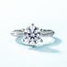 Full Inlaid With Brilliant Moissanite Couple Ring Female S925 Silver Shining Moissanite Engagement Ring Light Luxury_ipsvogv.com