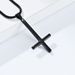 Men's Jewelry Pope Titanium Steel Reverse Cross Necklace St. Peter Inverted Simple Cross Pendant Jewelry_ipsvogv.com