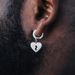 Cao Shi Hiphop Full Zircon Heartbreaking Earrings Personalized Earrings for Men and Women_ipsvogv.com