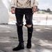 Men's Clothing ripped jeans men's Korean version high street personalized design _ipsvogv.com