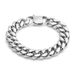 Men's Titanium Steel Trendy Bracelet 14MM Wide Cuban Chain Fashionable Mirror Finish Hip Hop Jewelry_ipsvogv.com