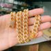Men's Gold Hip Hop Style Oval Alloy Full Diamond Necklace Men's Jewelry Hip Hop Cuban Chain Fashion Men's Jewelry_ipsvogv.com